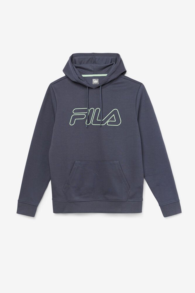 Fila Hoodie Leonidas Mens Grey - India CGT-952348